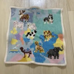 フェイラー　ワールドアニマルマップ　動物柄　地図