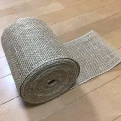 ジュートクロス　麻布　素材　材料　ナチュラル　切り売り 15cm幅　青山リボン♪
