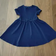 CHOPIN deux 半袖ワンピース 130cm ネイビー
