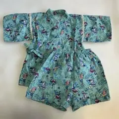 フラミンゴ柄 甚平 90cm