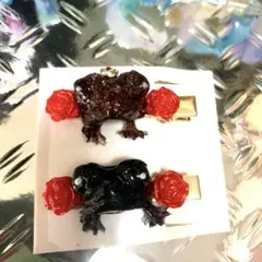 ヤモリ(レジン)⭐︎髪とめクリップ
