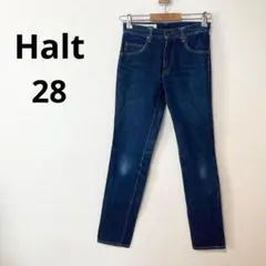 Halt 28 M相当 スリム テーパードデニム ジーンズ