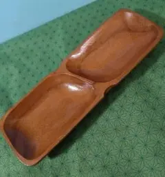木製　皿　ウッドトレー 　22.8×7.8×2.5cm　小物入れ