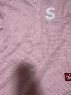 Supreme S Logo Baseball Henley pink M
