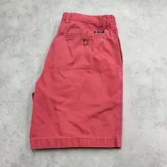 レアカラー　チャップス　チノショーツ　ショートパンツ　古着　レッド　W36