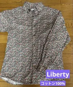 美品‪✿LIBERTY‪✿フラワープリントシャツ