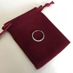 Pt950 ダイヤモンド 0.15ct エタニティ ダイヤ プラチナ リング