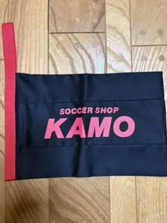 新品　限定カラー　サッカーショップKAMO シューズバッグ　ブラック×レッド