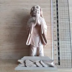 木製 鬼子母神彫刻 高さ約12cm