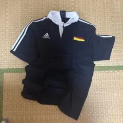 adidas 黒 ポロシャツ