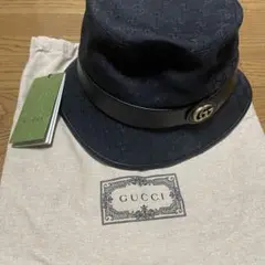GUCCI グッチ ダブルG付き GGキャンバス バケットハット