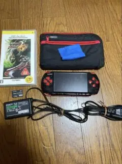 【PSP】PSP3000 本体一式　新米ハンターズパックモデル　バッテリーなし
