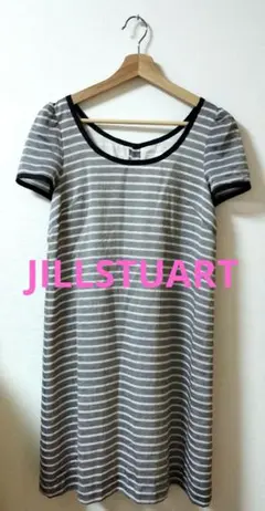 JILLSTUART ジルスチュアート 半袖ワンピース ストライプ　ナチュラル