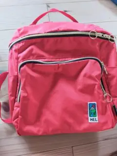 新品MEL. 赤 リュック 中型