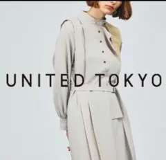 UNITED TOKYO ラップフロントアシメワンピース