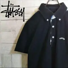 希少品✨ STUSSY ステューシー ワッペンロゴ ボタンダウン ポロシャツ