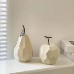 フルーツ樹脂フィギュア リンゴ ナシ 侘び寂びスタイル