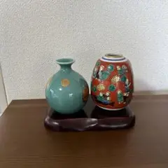 九谷焼　青木木米　九谷木米 壺 花器 赤絵人物像図 九谷焼 青木木米 九谷木米 壺 花器 赤絵人物像図 - メルカリ