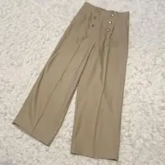 DRESKIP ドレスキップ　ワールド　ワイドパンツ　ベージュ　Mサイズ