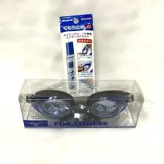 【未使用】 ミズノ MIZUNO スイムゴーグル ブルー SWANS 曇り止め