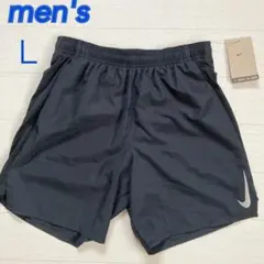 Ｌメンズ　ハーフパンツ　ショートパンツ 新品　 ブラック インナーパンツなし