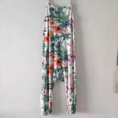 フラワープリント オーバーオール 120cm