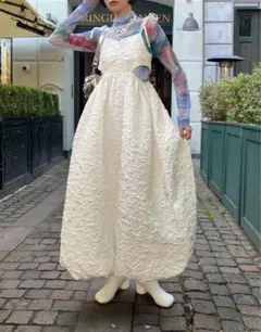 poppy あさぎーにょ バルーンキャミワンピース ロング L
