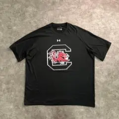 【アンダーアーマー】サウスカロライナ・ゲームコックス　NCAA Tシャツ黒SM7