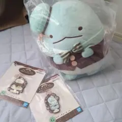 すみっコぐらし B賞 トカゲぬいぐるみ ラバーチャームセット ねこ トカゲ