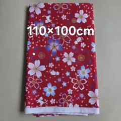 さくら柄　綿生地 110×100cm
