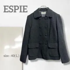 k3476k【エスピエ】ツイードジャケット/美品 大きい エレガント 上質 人気