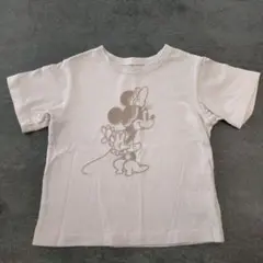 グローバルワーク　ミニーマウス刺繍 Tシャツ 100cm