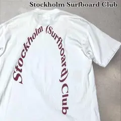 美品 Stochholm Surfboard Club バックロゴTシャツ