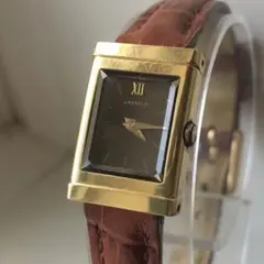 LASSALE SEIKO セイコー　ラサール　アナログ時計 ブラウンレザー
