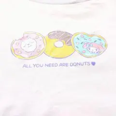 【美品】ユニクロ サンリオ ちいかわ Tシャツ 140cm ドーナツ柄 マイメロ