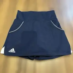 adidas ジュニア　テニススコート　ネイビー　130サイズ