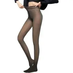 裏起毛タイツ 透け感 裏起毛 美脚 美尻効果 スリム化 100% ポリエステル