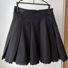 evelyn プリーツスカート　ブラック