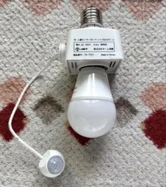 【8の日セール】オーム電機 光・人感センサー付き照明ソケット+LED電球