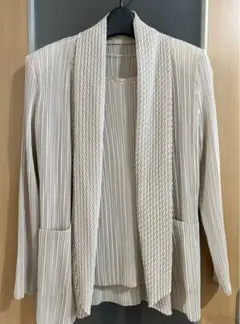 【T-PLEATS】プリーツカーディガン アンサンブル セットアップ フォーマル