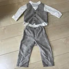 ベビー用フォーマルスーツセット グレー系　サイズ80 H&M