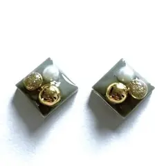 ハンドメイド　レジンピアス　試作品183