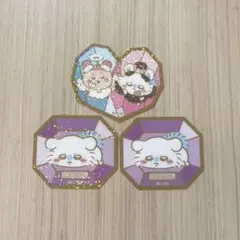 ちいかわ キラキラダイカットステッカー モモンガ カニちゃん(古本屋) セット