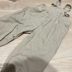tete a tete ベージュ コットン サスペンダーオーバーオール　95cm