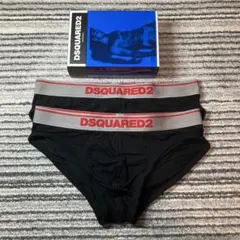 【未使用品】DSQUARED2 ロゴ ブリーフ ブラック Mサイズ 2枚セット②