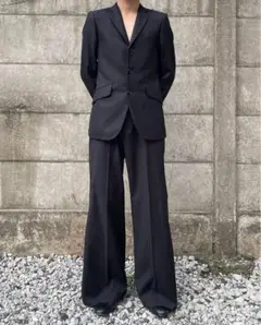 GOAT ESSENCE TUCK FLARE PANTS 黒 サイズ2