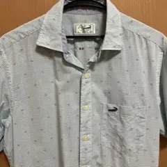 CROCODILE クロコダイル 織柄ストライプシャツ