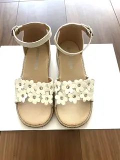 Miki House ホワイトサンダル 20cm