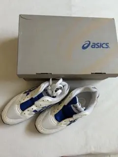 ASICS スパイクシューズ ホワイト/ブルー