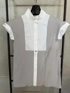 FORHORSES 乗馬 半袖 ショーシャツ グレー S 中古